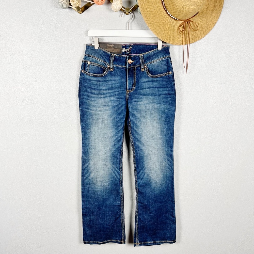 NWT Wrangler Retro Mae Mid-Rise Bootcut Jeans Size 7/8 x 30 - Picture 2 of 12